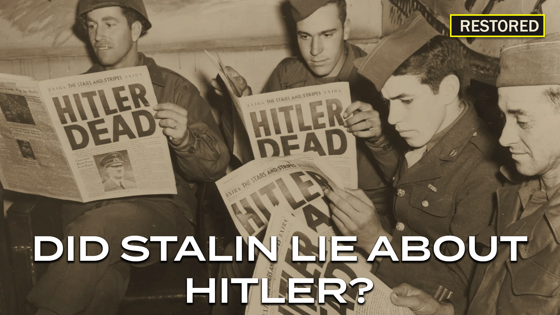 Truman receiving intelligence reports on Hitler's fate
