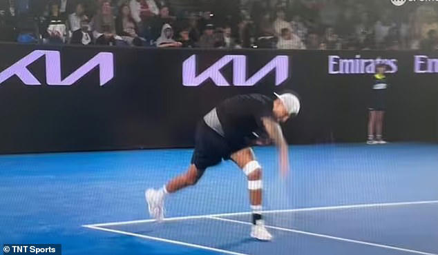 Nick Kyrgios smashes his racket and hits out at rowdy fans during ...