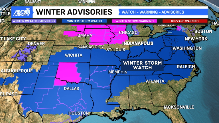 Arctic blast set to arrive; winter storm watch issued