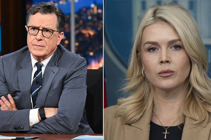 Karoline Leavitt's 'propaganda' ripped apart by Stephen Colbert after ...