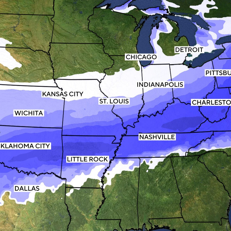 Maps show where winter storm threatens to bring snow, brutal cold this weekend<br>