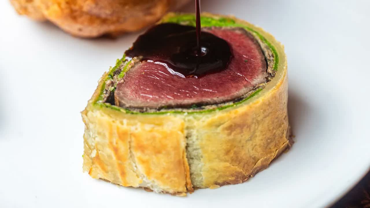 Watch how chefs make beef Wellington perfect