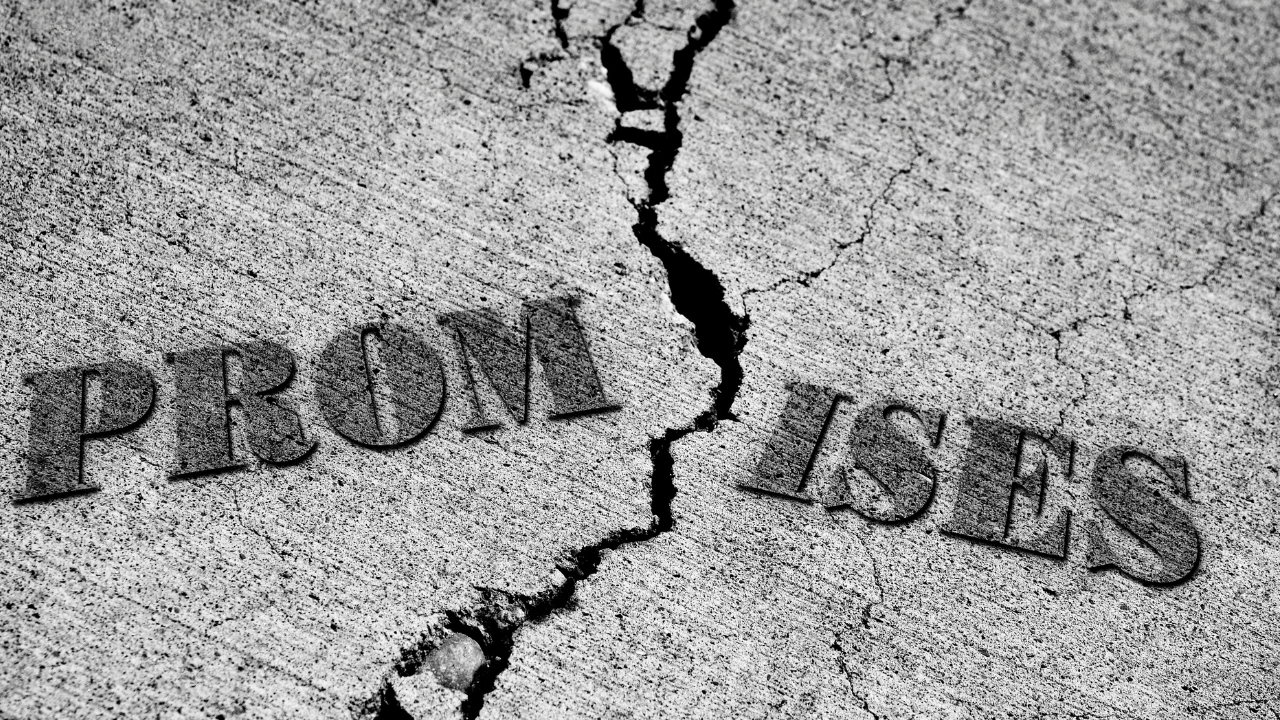 Breaking promises, even tiny ones
