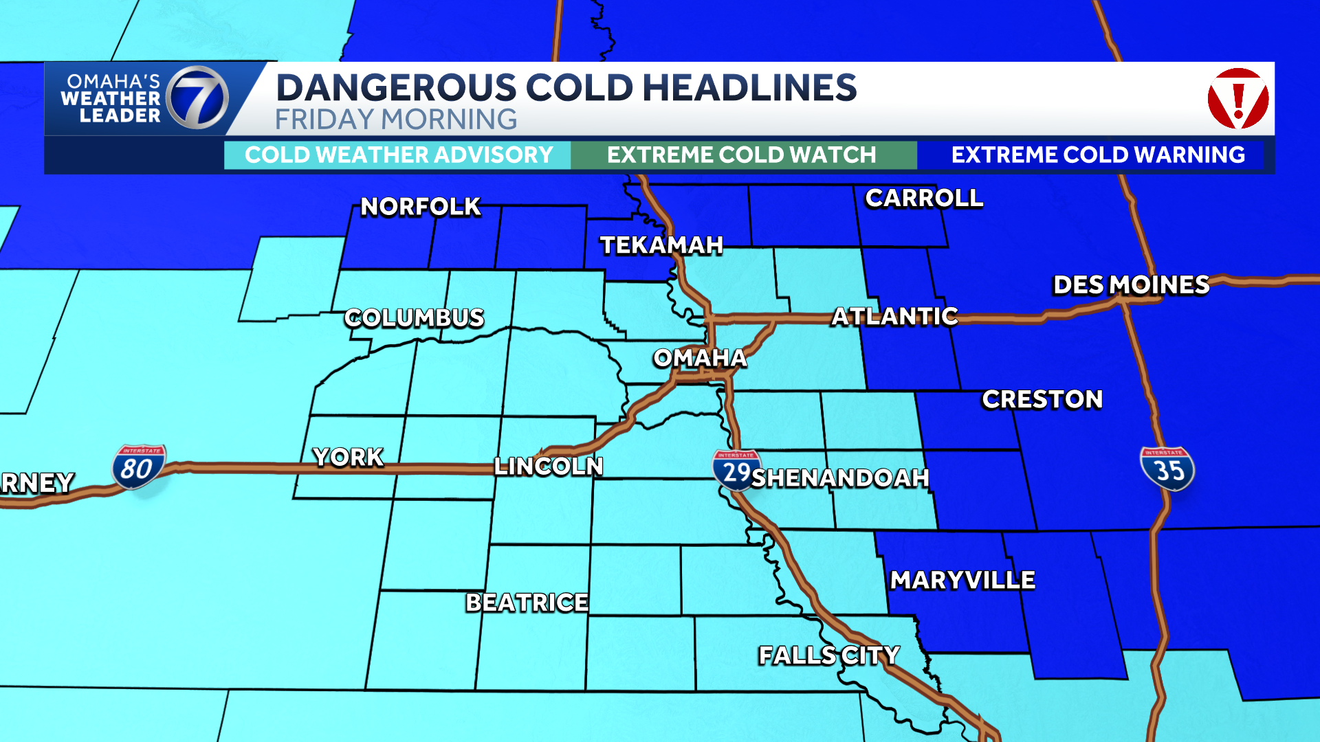 Arctic blast arrives by Friday, brutal cold continues through the weekend