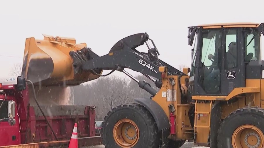 Salt shortage concerns New Jersey townships as winter storm approaches<br><br>