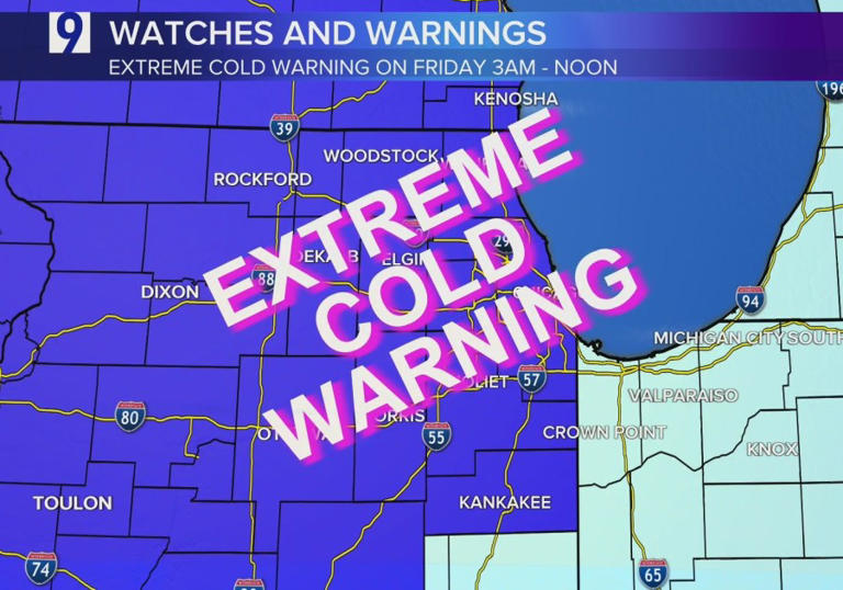 Extreme cold warning: Chicagoland braces for dangerously cold ...