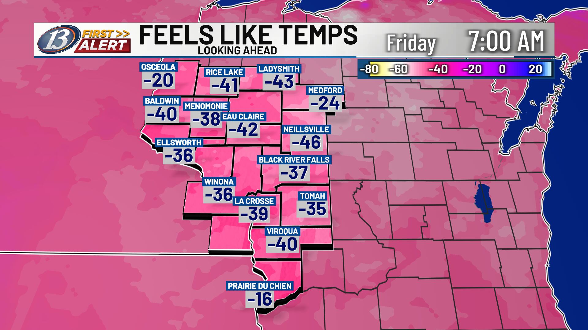 13 First Alert: Frigid temperatures and bitterly cold wind chills make ...