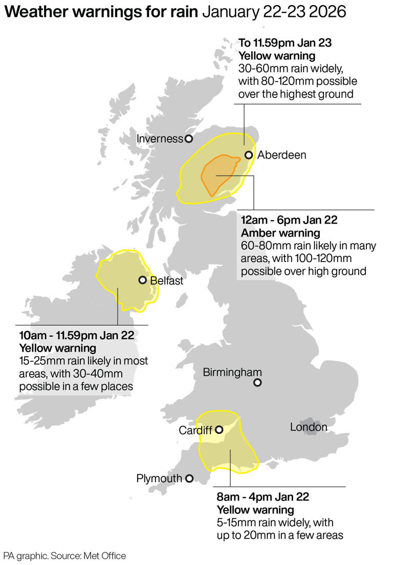 Heavy rain and flooding bring travel disruption