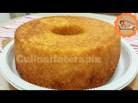 Bolo de flocão de milho fácil e fofinho com queijo e coco