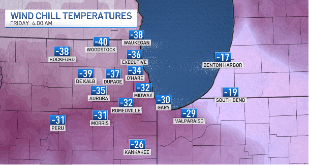 Map: See which parts of the Chicago area will see the coldest, most ...