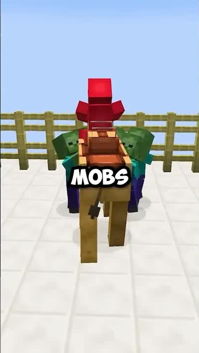 Minecraft horses and camel update, How to evade mobs