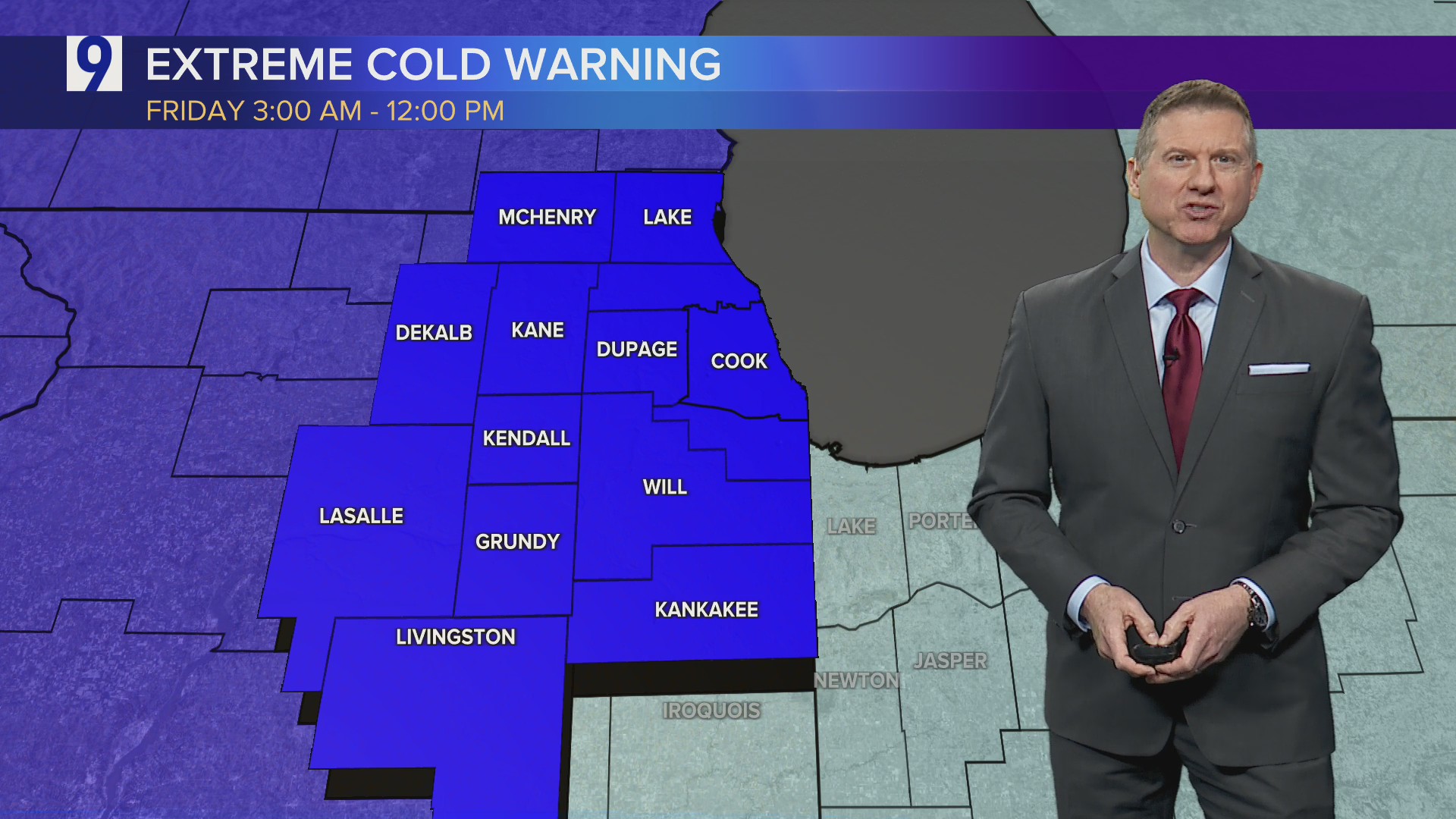 Midday forecast: Dangerously frigid temps settle in Chicagoland later ...
