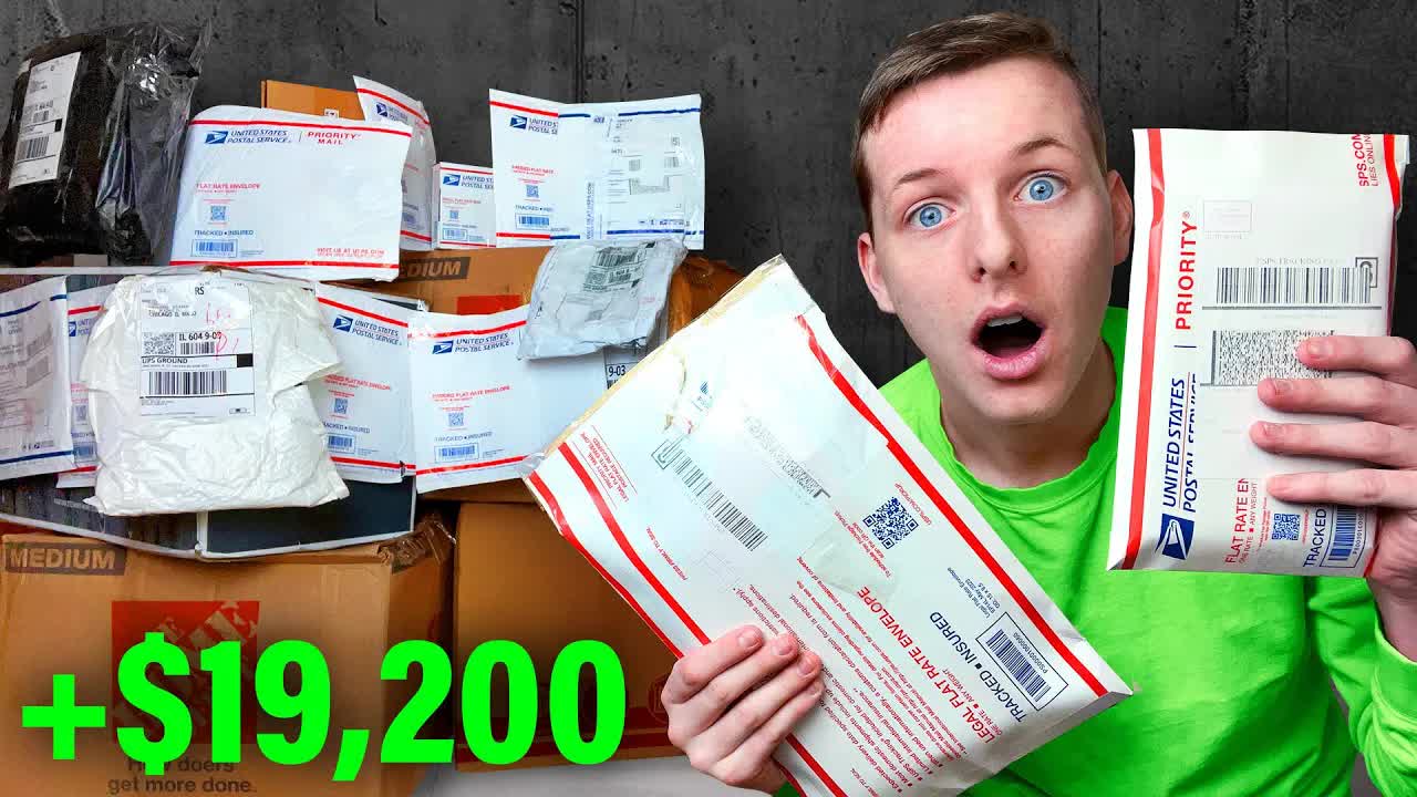 I flipped 100 lost mail packages