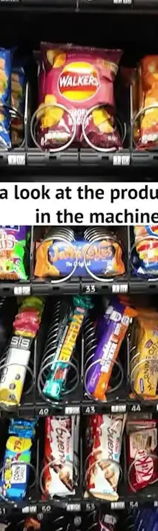 Double vending machine sales with product choice