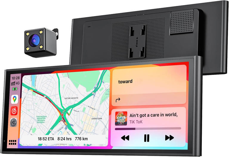This portable CarPlay screen brings modern tech to older cars without a ...