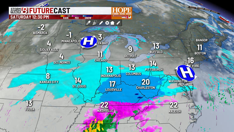 Brutal cold with accumulating snow this weekend | Jan 22, 2026