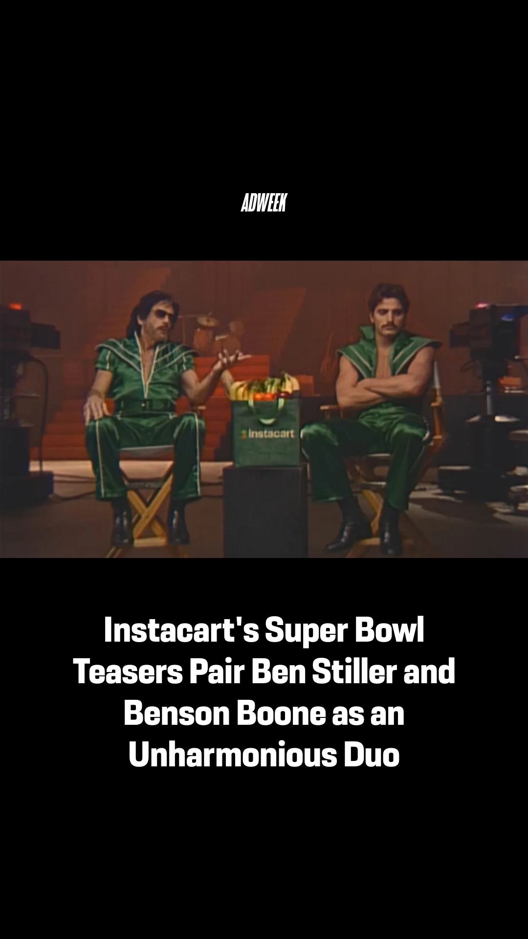 Instacart's Super Bowl teasers featuring Ben Stiller and Benson Boone