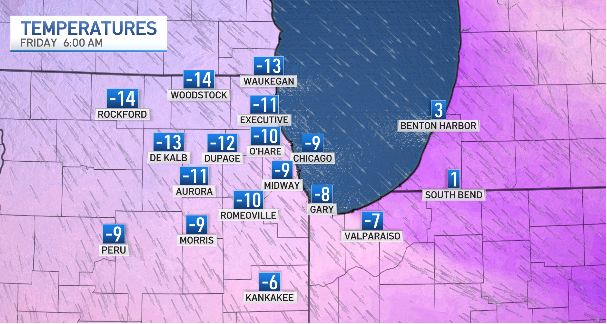 Map: See which parts of the Chicago area will see the coldest, most ...