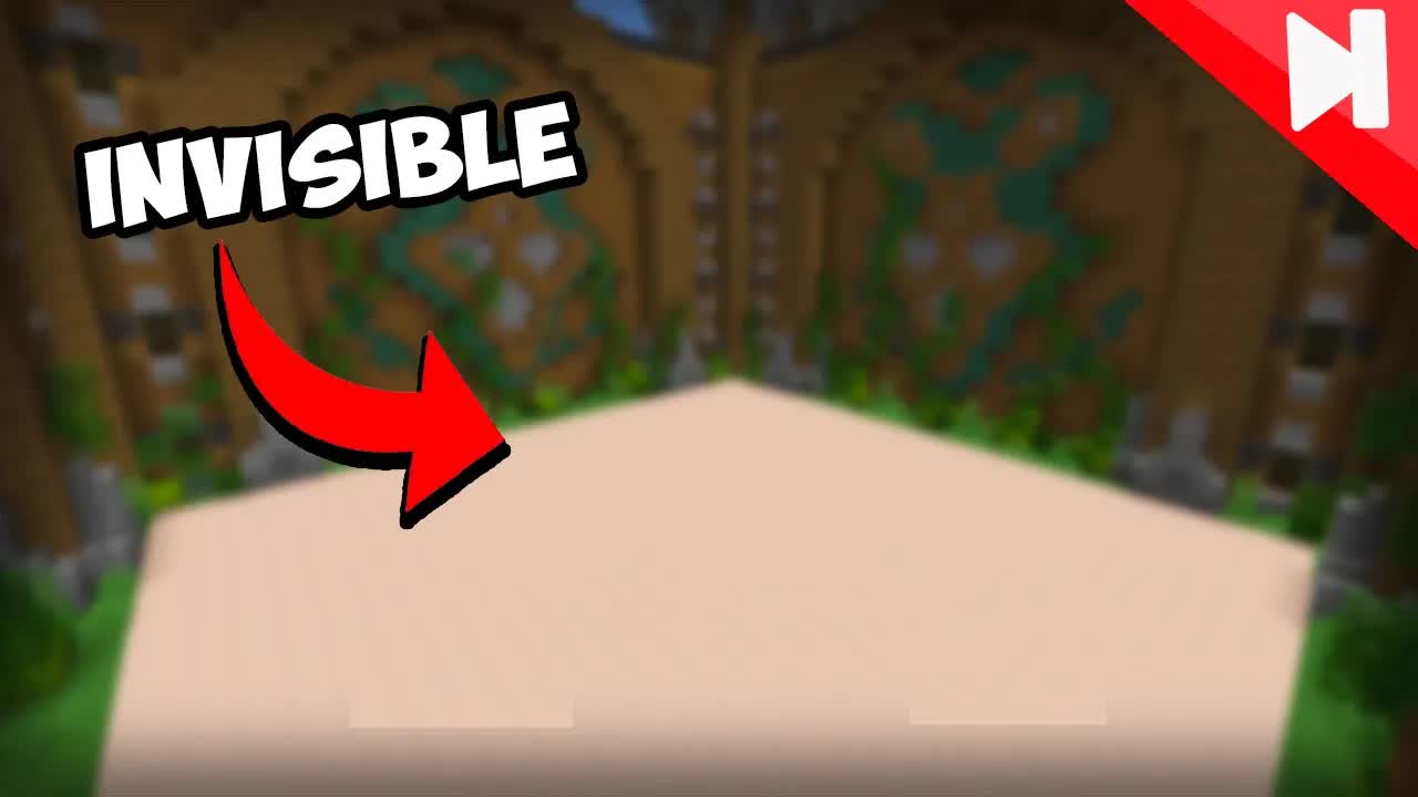 Build battle, but every block is invisible