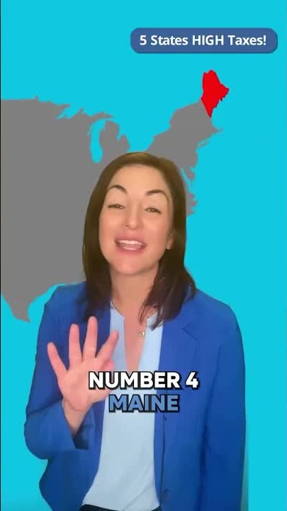 Top 5 states with highest taxes