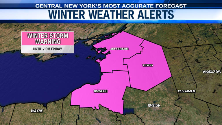 More heavy lake snow for some ahead of arctic blast