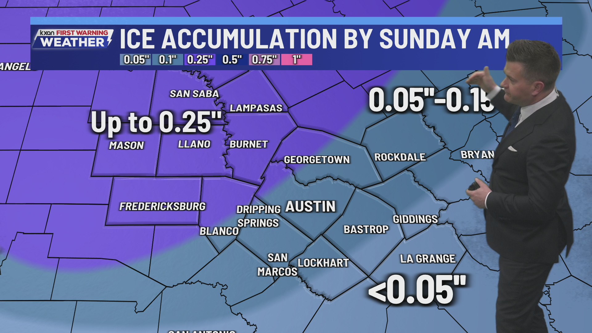 Icy mix and brutal cold on track for the weekend | KXAN forecast (Jan. 22)