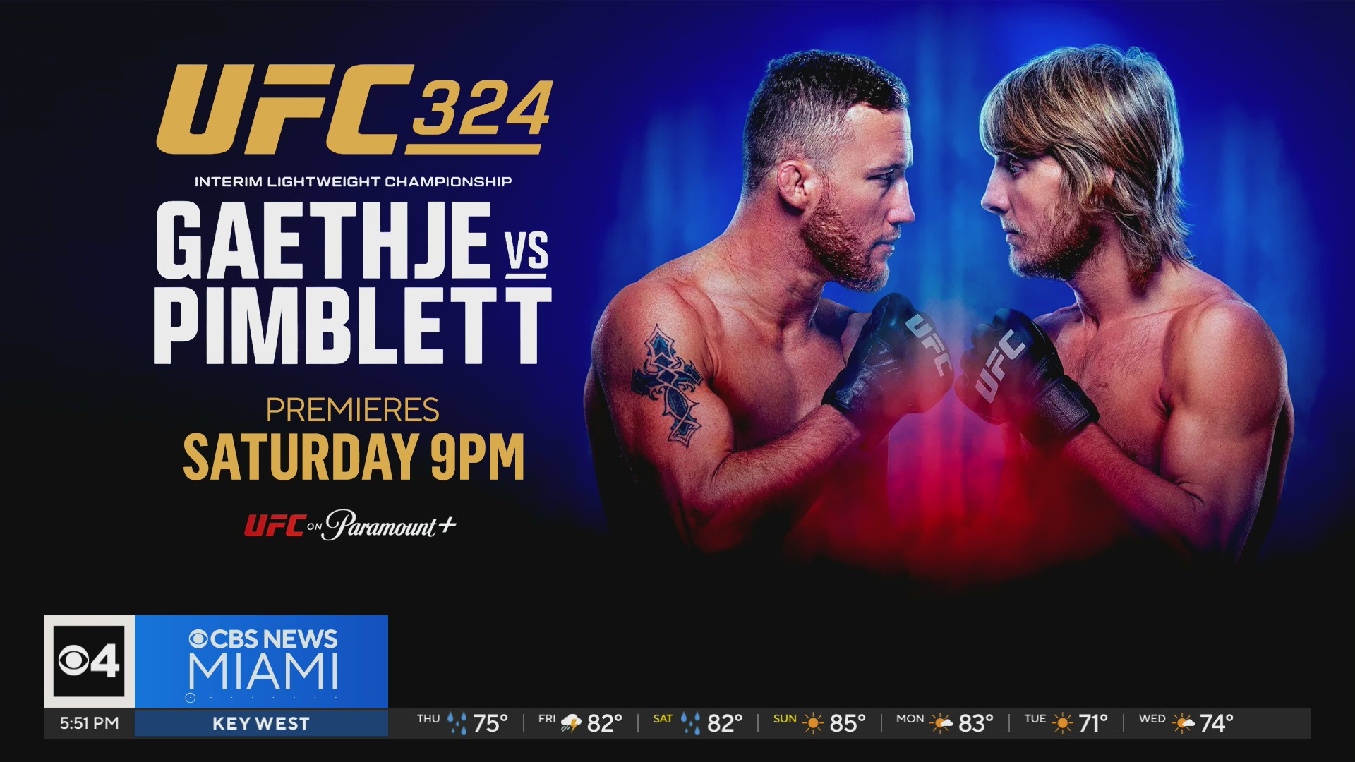 UFC premieres on Paramount+ Saturday with title fight between Gaethje ...