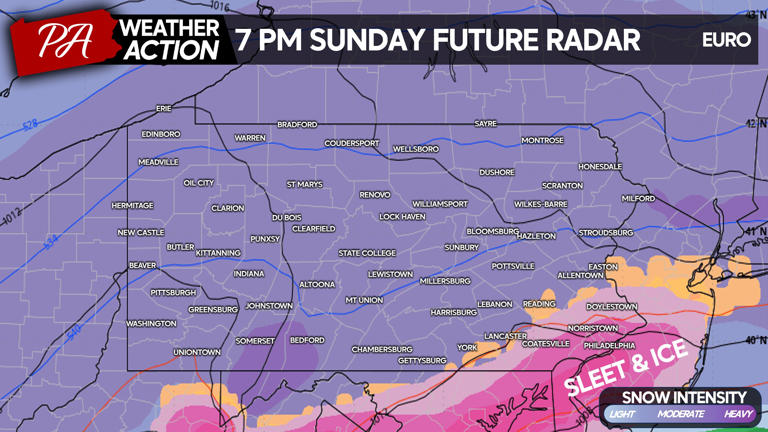 First call forecast for crippling winter storm bringing much of PA up ...