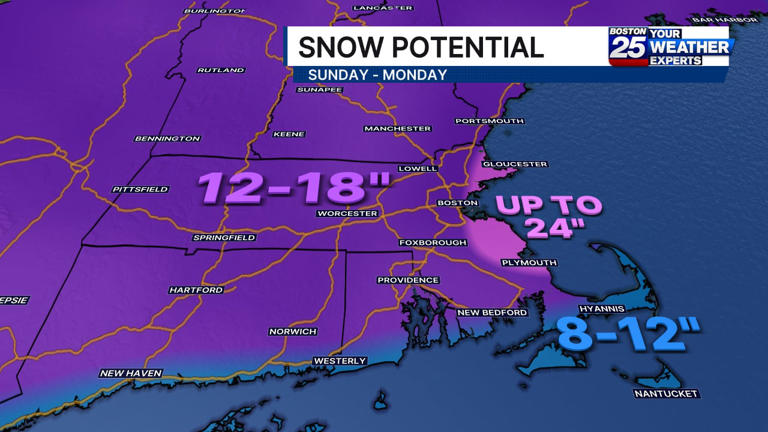 First snow map: See expected snowfall totals for this weekend’s storm