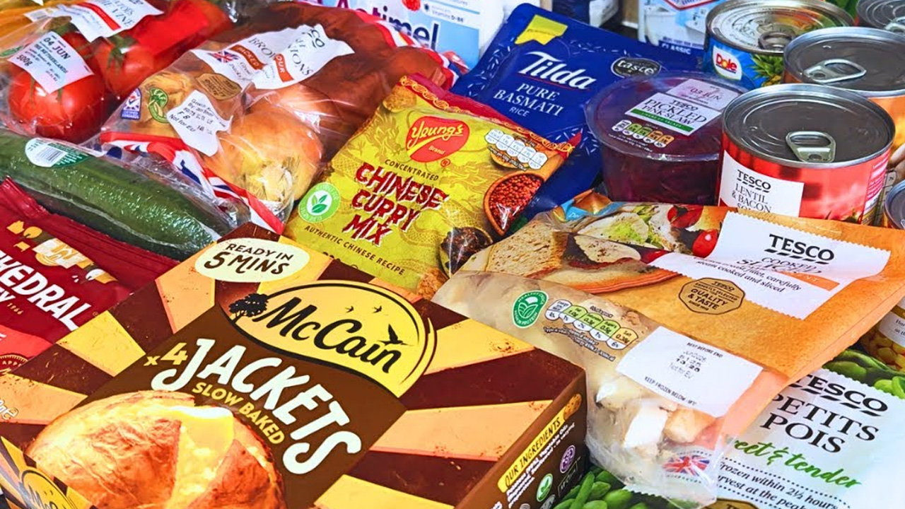 Weekly food shop highlights from a Scottish family