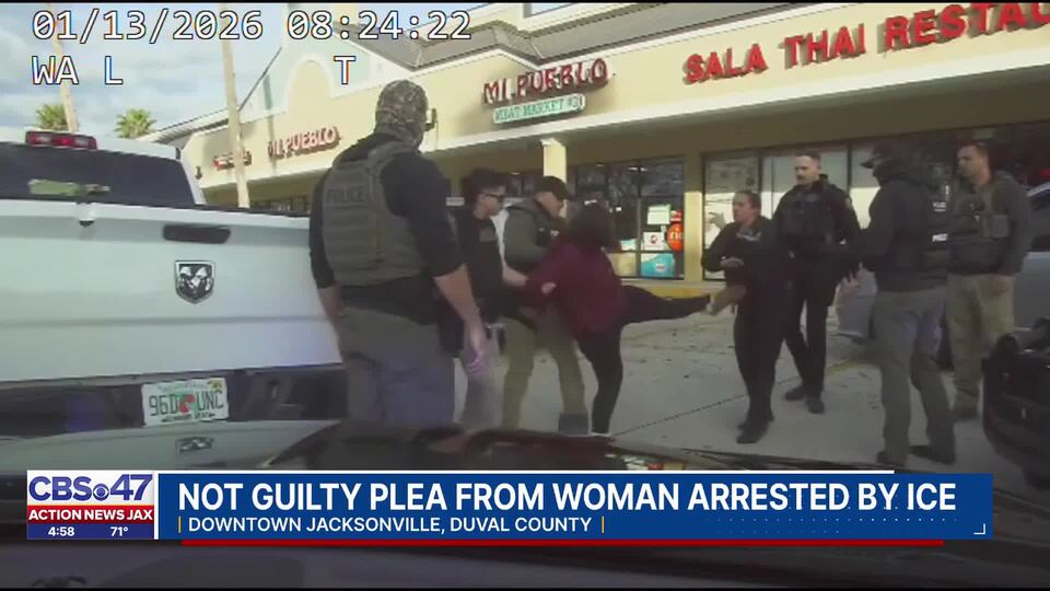 Jacksonville woman pleads not guilty to assault charges following ICE ...