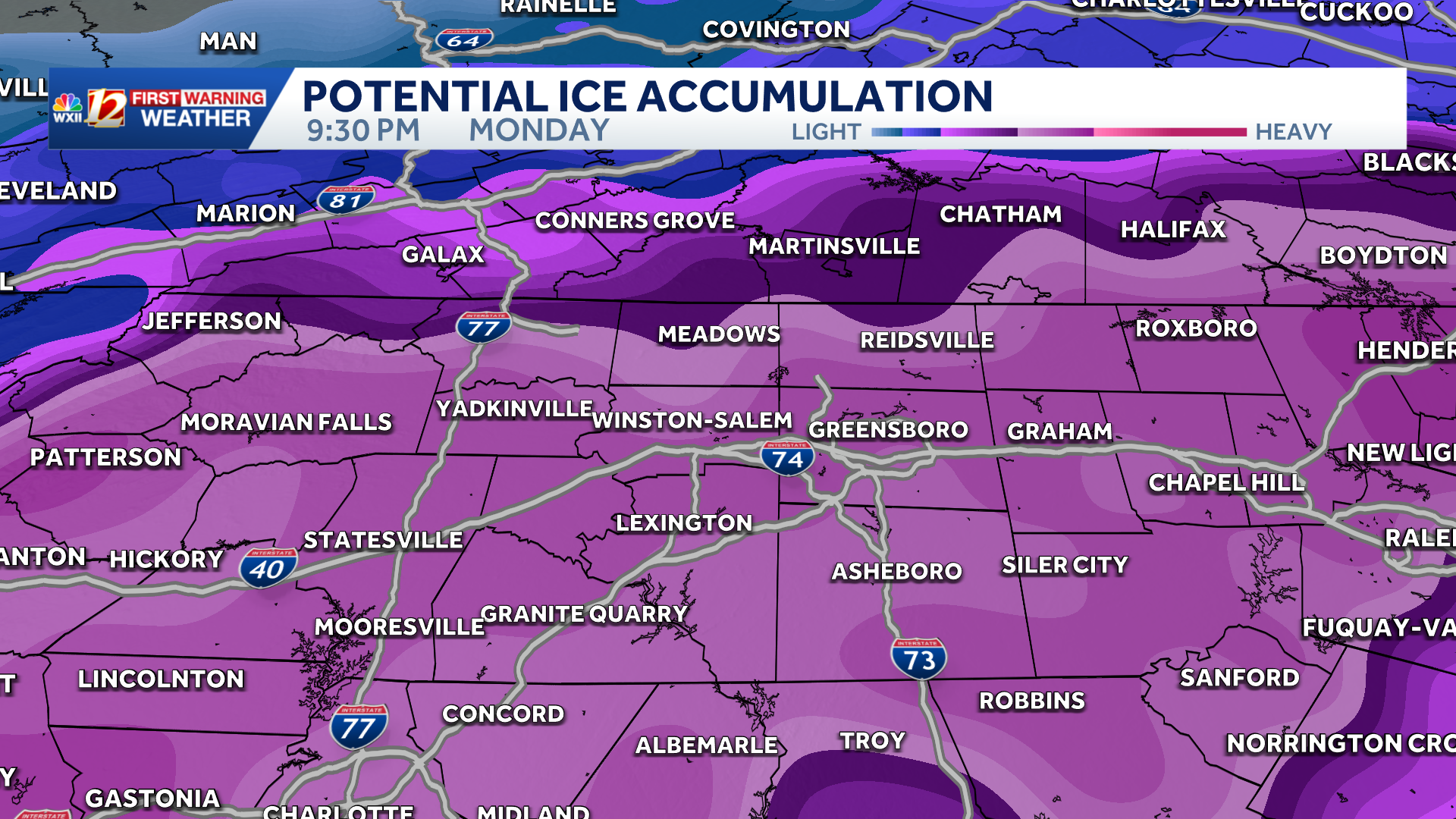 Snow and ice threats growing for the Piedmont in North Carolina ...