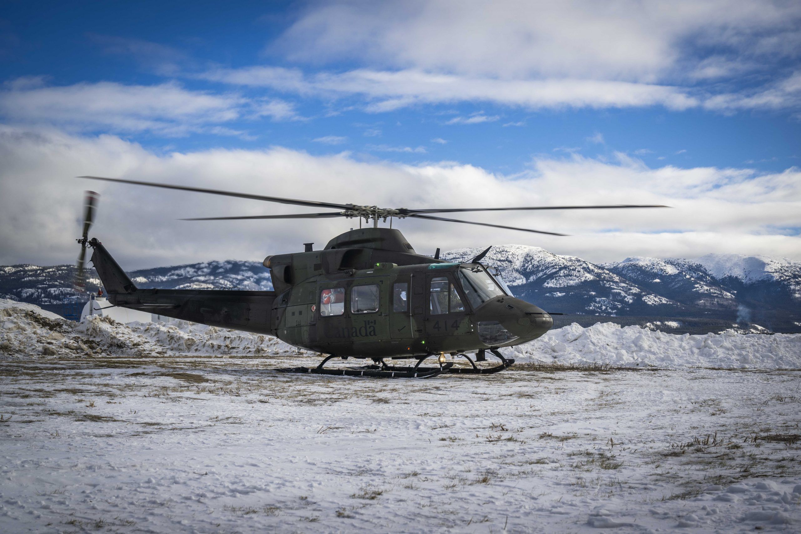 RCAF helicopters depart Edmonton Monday en route to Alaska training mission
