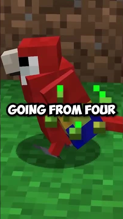 Minecraft parrots first appeared as a mod