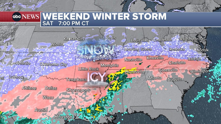 Tracking the winter storm: Emergencies declared in nearly a dozen states