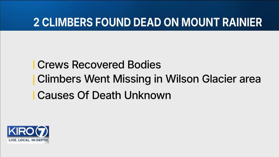 Video: Crews find two climbers dead on Mount Rainier