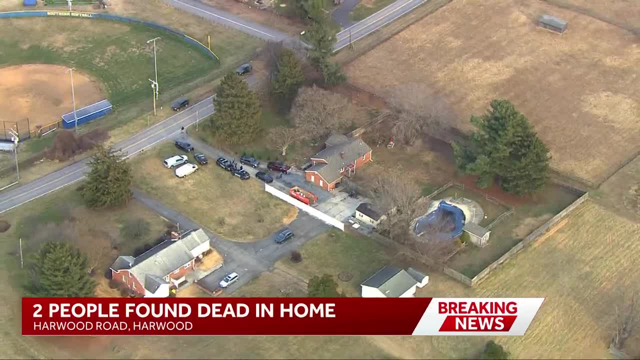 Police: 2 found dead from gunshot wounds inside Harwood home
