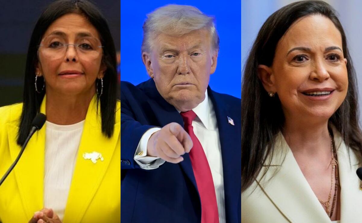 Trump habla con María Corina Machado; respalda liderazgo de Delcy Rodríguez  en Venezuela