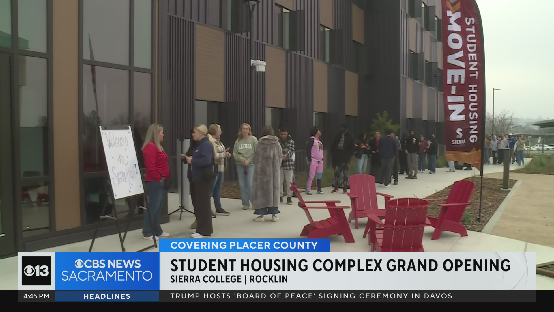 Grand opening held for Sierra College's new student housing complex