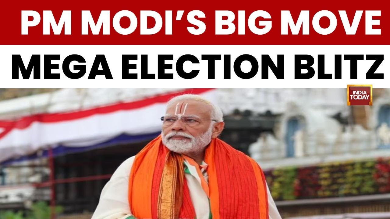 PM Narendra Modi to launch mega election blitz in Kerala and Tamil Nadu today<br>