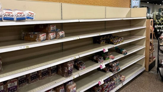 In photos: Empty grocery store shelves across the US as shoppers stock ...