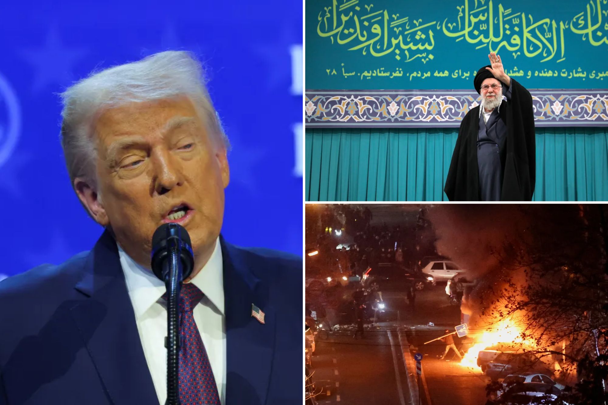 Trump says a 'massive' armada is heading toward Iran
