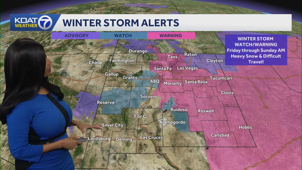 What to expect with major winter storm set to enter New Mexico