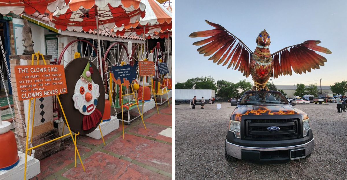 This colorful Texas landmark makes absolutely no sense and that’s the point