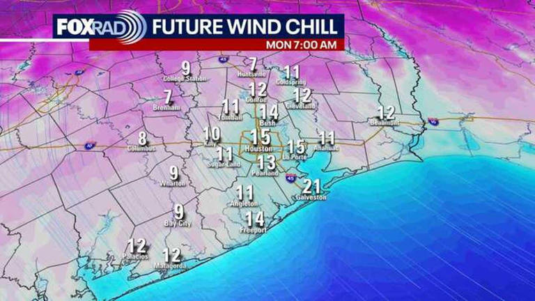 Houston winter storm forecast: Arctic blast arriving overnight