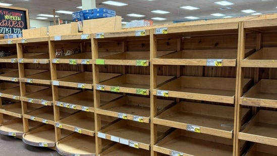 In photos: Empty grocery store shelves across the US as shoppers stock ...