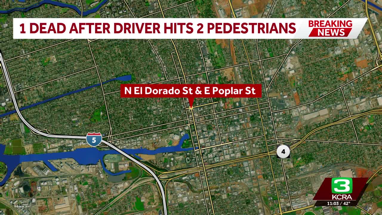 1 pedestrian killed, another injured in crash involving Stockton city ...