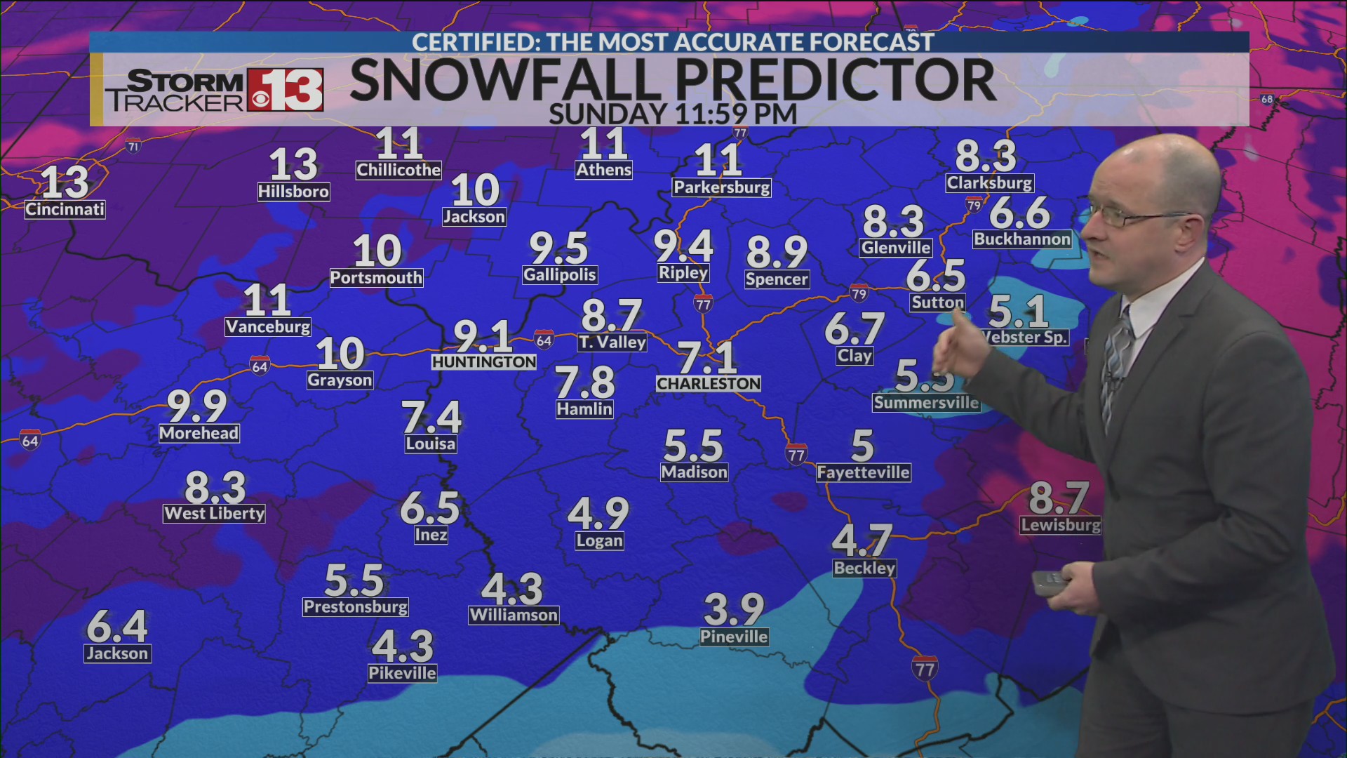 Friday morning winter storm update