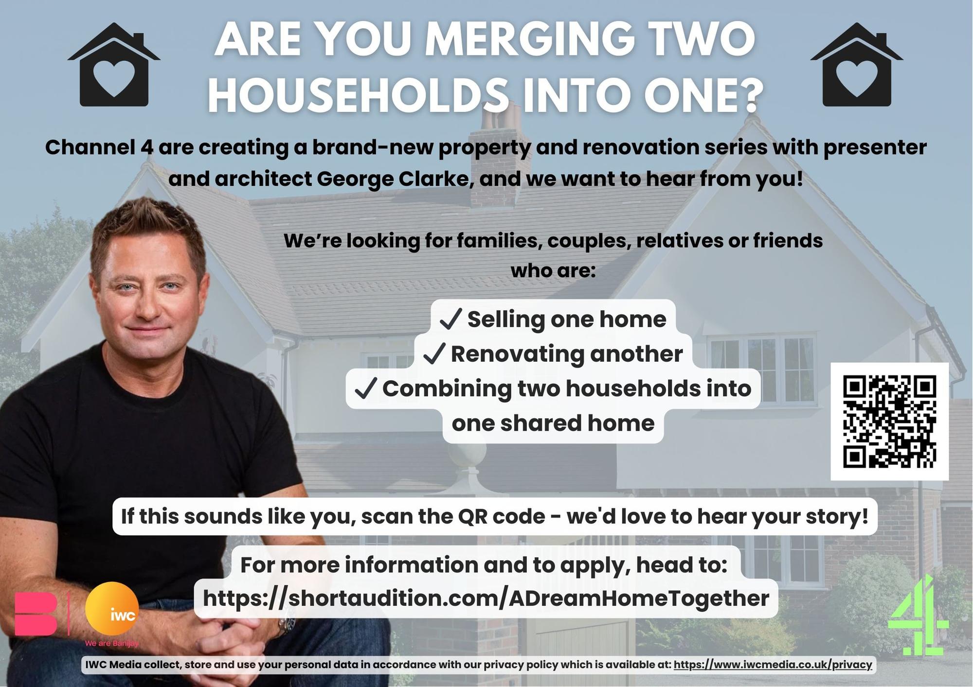 New George Clarke Channel 4 property and renovation series - casting now!