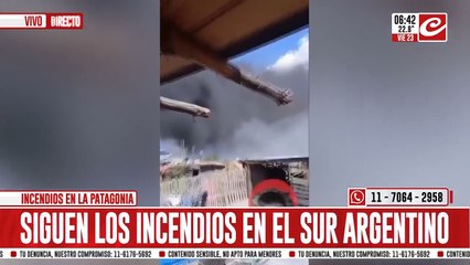 Pese a la llegada de las lluvias, el fuego en la Patagonia continúa ...